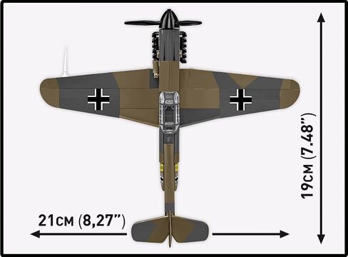 COBI Historical Collection WWII Messerschmitt BF-109F Plane, 123 Pieces in Kuwait