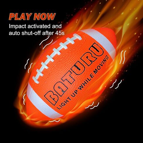 Glow in the Dark Football, Light Up Football, Junior NO 6 for Kids 8-12, in Kuwait