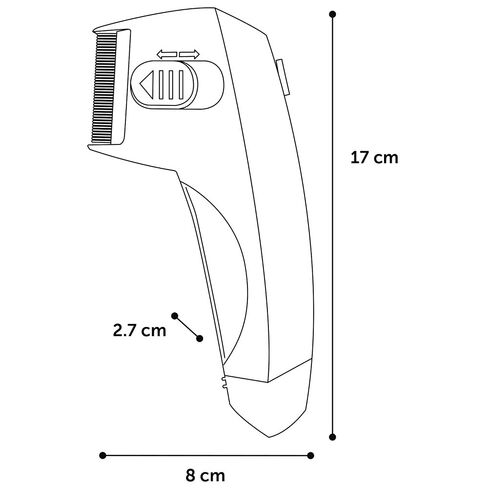 FLEA COMB PULEKS WHITE 17CM in Saudi Arabia