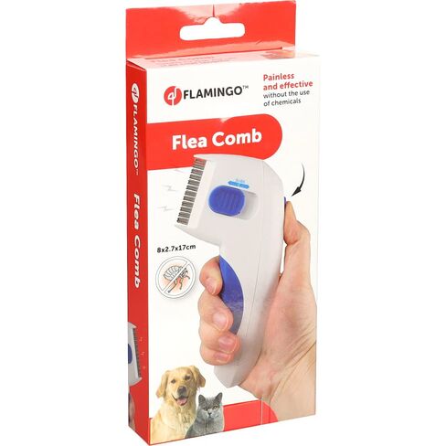 FLEA COMB PULEKS WHITE 17CM in Saudi Arabia
