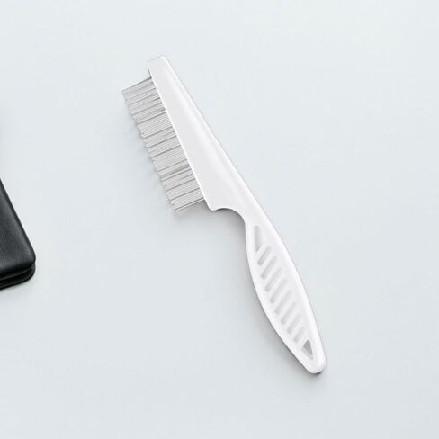2pcs Double Sided Flea Comb for Pets, Fine Tooth Metal Grooming Brush in Kuwait
