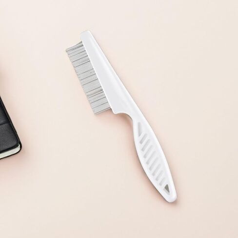 2pcs Double Sided Flea Comb for Pets, Fine Tooth Metal Grooming Brush in Kuwait