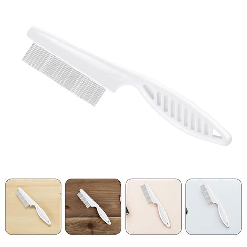 2pcs Double Sided Flea Comb for Pets, Fine Tooth Metal Grooming Brush in Kuwait