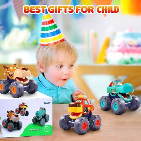 OCATO Cars Toys for 1 Year Old Boy Gifts First Birthday Gifts for Boys in Kuwait