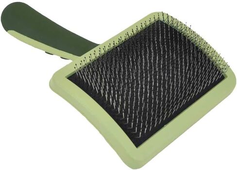 Coastal Pet Hair Brush for Dogs of All Types - Safari Curved Slicker Brush - Pet Grooming Tools for Shedding - Dog Pin Brush for Detangling - 7.5 x 4.5 inches in Kuwait