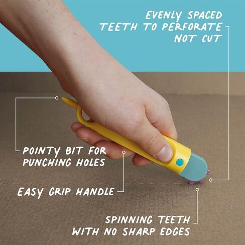 Makedo Fold-Roller | Kids Scoring Tool to Fold and Sculpt Cardboard, Age 5+ in Kuwait