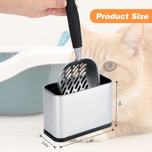 Universal Cat Litter Scoop Holder, Stainless Steel Scooper Caddy in Saudi Arabia