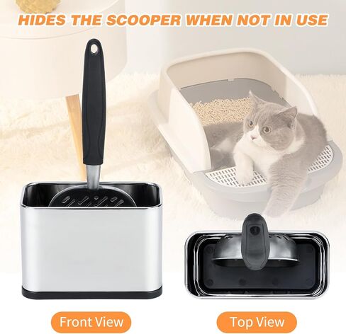 Universal Cat Litter Scoop Holder, Stainless Steel Scooper Caddy in Saudi Arabia