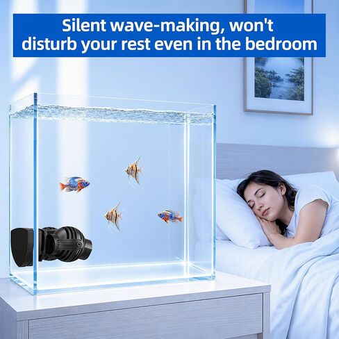 FREESEA Aquarium Powerhead Wave Maker: مضخة Wavemaker بدوران 1050 GPH - رأس طاقة قابل للتعديل 360 درجة مع شفط مغناطيسي لخزان الأسماك سعة 1-55 جالون | مياه مالحة | مياه عذبة in Kuwait