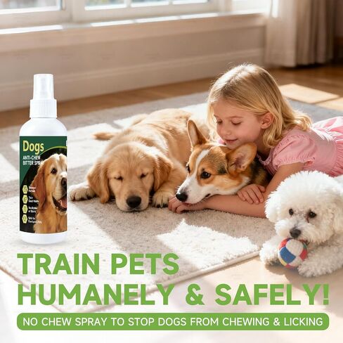 BUGAZOOM‌ Bitter Dog No Chew Spray, Dog Training Aid for Furniture & Carpet, Puppy Corrector & Behavior Spray for Dogs & Puppies, Discourage Peeing, Biting, Chewing & Licking Injuries in Saudi Arabia