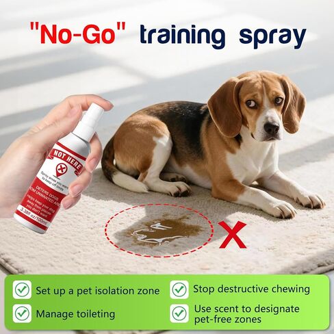 QHZ Potty Training Spray for Dogs and Puppies, Go Here Training Aid and Dont Pee Here Spray, Dual Dog Training Solution for Indoor Outdoor Use, Puppy Training Aid No Pee Indoor Deterrent in Saudi Arabia