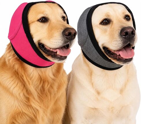 2Pcs Dog Ear Muffs Noise Protection, No Flap Ear Wraps for Dogs Hematoma in Saudi Arabia