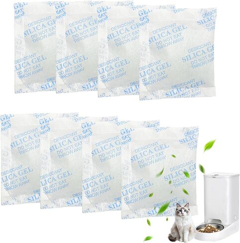 8 PCS Pet Food Desiccant Packs for Petlibro/Petkit/Pawsync Automatic Cat Feeder,Moisture-Proof & Fresh-Keeping, Individually Wrapped in Saudi Arabia