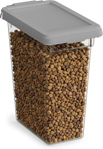Mighty Tuff 20 lb Pet Food Storage Container with Airtight Lid, Clear in Kuwait