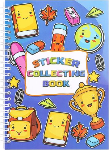 Reusable Sticker Book,A5 Sticker Collecting Album Book with Tools in Kuwait