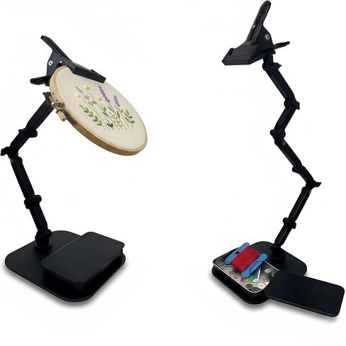OWFCCLA Adjustable Embroidery Hoop Stand - Hands-Free Cross Stitch Holder in Saudi Arabia