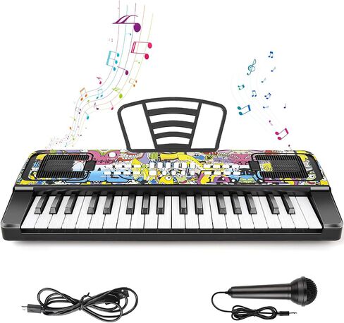Kids Keyboard Piano, 37 Keys Electric Piano with Music Stand, Microphone in Saudi Arabia