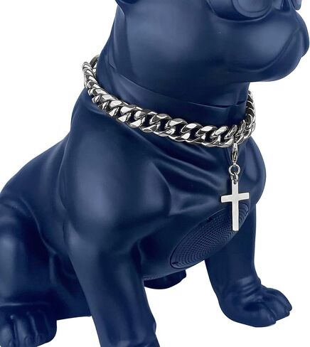 Bully Dog Collar Choker Strong Curb Link Dog Slip Chain Dog Collar,Training Collar for Daily,Jesus Cross Pendant Chain Necklace for Small Medium Large Dog in Kuwait