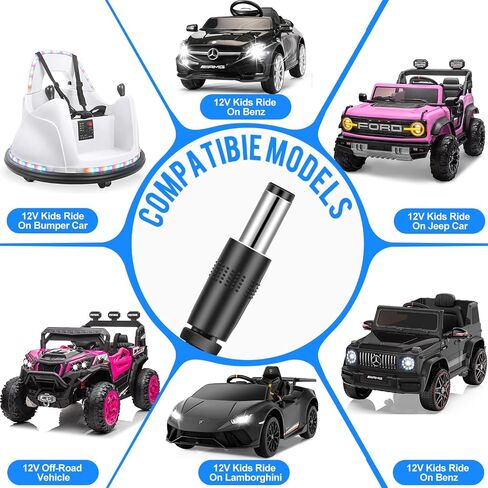 EGK 12V Battery Charger for Kids Ride On Toys Car with 6.6Ft Cable in Saudi Arabia