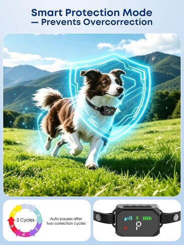 GPS Wireless Dog Fence with AI-Enhanced GPS, Electric Fence for Dogs 18+lbs in Kuwait