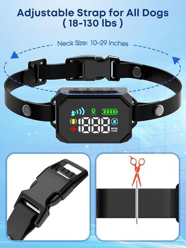 GPS Wireless Dog Fence with AI-Enhanced GPS, Electric Fence for Dogs 18+lbs in Kuwait