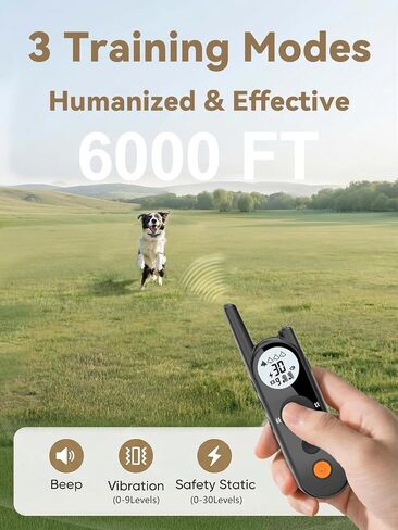 MIMOFPET Wireless Dog Fence for Small Dogs- Up to 3500ft Adjustable Electric Fence,Waterproof Training Collar Rechargeable,Pet Containment System for Small Breed in Kuwait