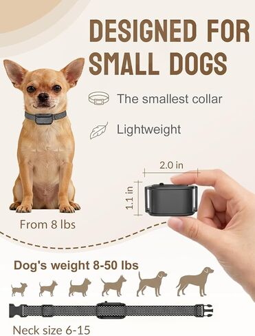 MIMOFPET Wireless Dog Fence for Small Dogs- Up to 3500ft Adjustable Electric Fence,Waterproof Training Collar Rechargeable,Pet Containment System for Small Breed in Kuwait
