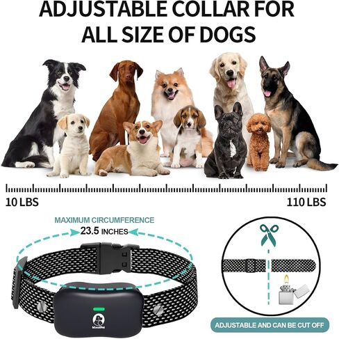 MIMOFPET Wireless Dog Fence System for 2 Dogs - Up to 3500ft Adjustable Electric Fence,Waterproof Training Collar Rechargeable,Pet Containment System for Large Medium Dogs in Kuwait