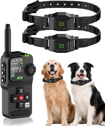 GPS Wireless Dog Fence & Remote Training System, 2 Collars in Kuwait