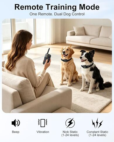 GPS Wireless Dog Fence & Remote Training System, 2 Collars in Kuwait