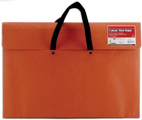 Star Products 17 x 22, Classic Red Rope, Paper Artist Portfolio with Soft Woven Handle – Poster, Art Storage, 17" x 22" in Saudi Arabia