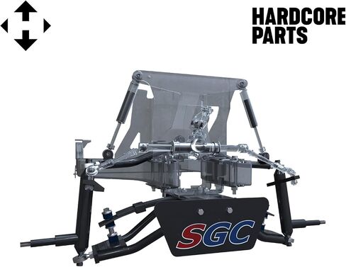 Hardcore Parts 6" Heavy Duty Double A-Arm Suspension Lift Kit for Club Car PRECEDENT Golf Cart (2004+) with 15" Black 'VENOM' Wheels and 23"x10"-15" GATOR On-Road/Off-Road DOT rated tires in Saudi Arabia