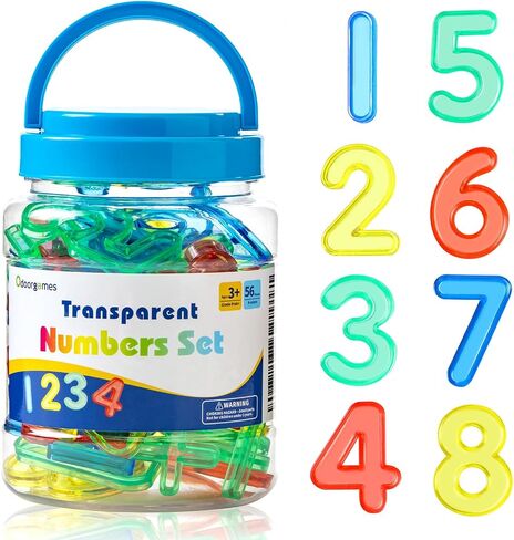 66 Pcs Translucent Letters and Numbers - Light Table Toys in Kuwait