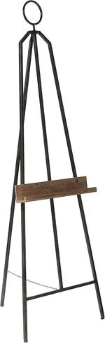 Deco 79 Metal Display Easel Tall Adjustable 3 Tier Floor Standing Easel with Circular Ring Top, Display Stand 18" x 18" x 52", Gold in Kuwait