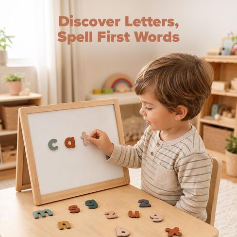 inamio Pastel Foam Magnetic Letters and Numbers for Toddlers – 124+ Pieces in Kuwait