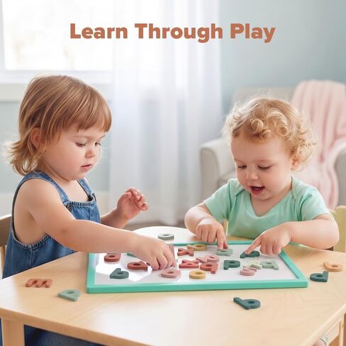 inamio Pastel Foam Magnetic Letters and Numbers for Toddlers – 124+ Pieces in Kuwait