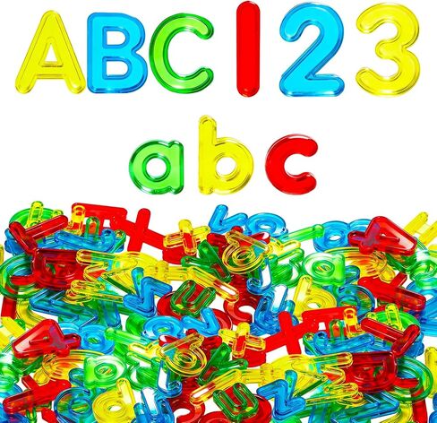 Bbiamsleep 67 Pcs Plastic Practice Set Transparent Letters and Numbers in Kuwait