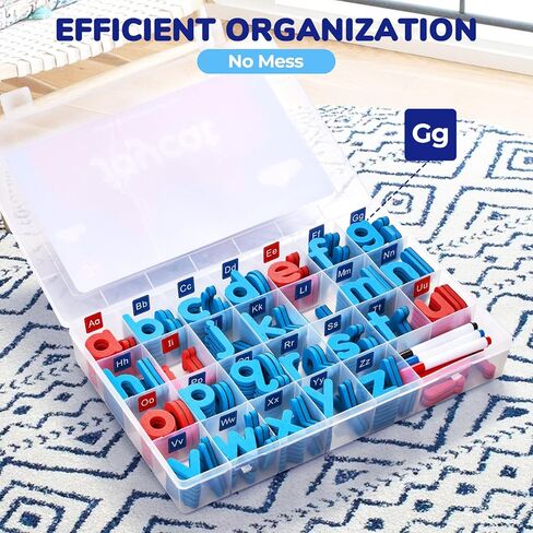 JoyCat Magnetic Letters Kit 238PCS, Double-Sided Magnet Board, Fridge ABC in Kuwait