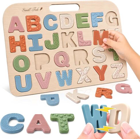 Sensory Silicone Alphabet Magnetic Letters 26 Uppercase ABC Fridge Magnets in Saudi Arabia