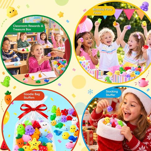 32 Pack Mini Squishy Toys,Party Favors for Kids 4-8 8-12,Mochi Sensory Toys in Saudi Arabia