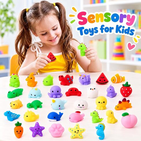 32 Pack Mini Squishy Toys,Party Favors for Kids 4-8 8-12,Mochi Sensory Toys in Saudi Arabia