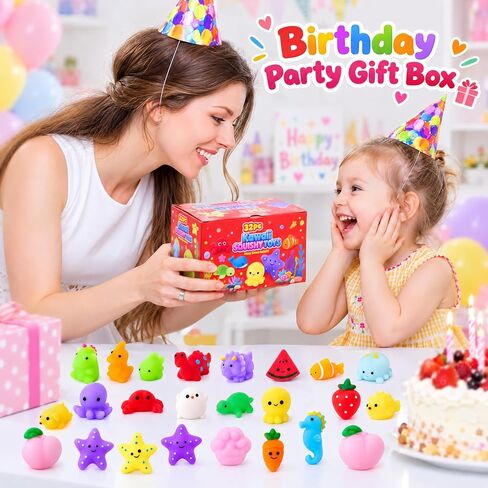 32 Pack Mini Squishy Toys,Party Favors for Kids 4-8 8-12,Mochi Sensory Toys in Saudi Arabia