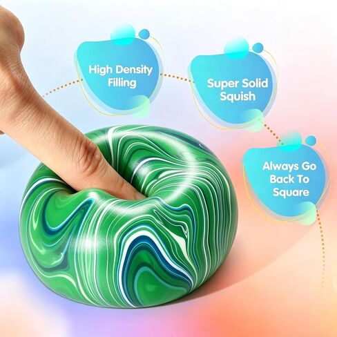 1 Pack Swirl Stress Cube Sugar Filled Squishy Fidget Toys in Kuwait