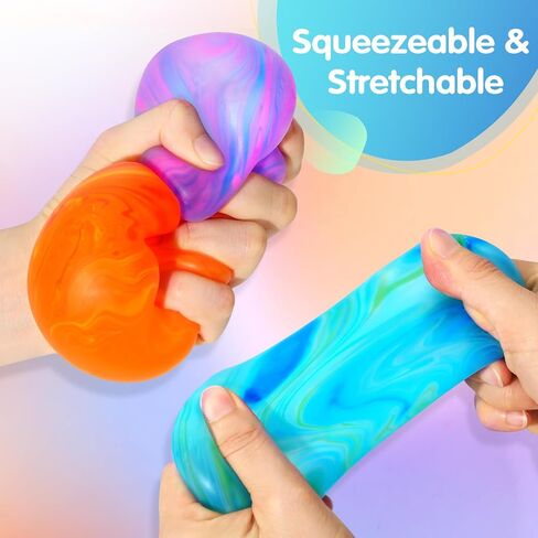 1 Pack Swirl Stress Cube Sugar Filled Squishy Fidget Toys in Kuwait