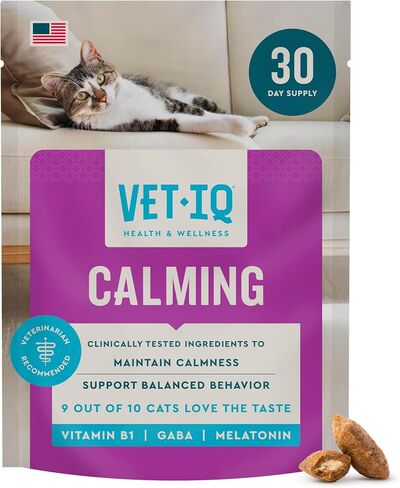 VetIQ Cat Calming Treats, Melatonin & Ashwagandha, 3.7oz in Saudi Arabia