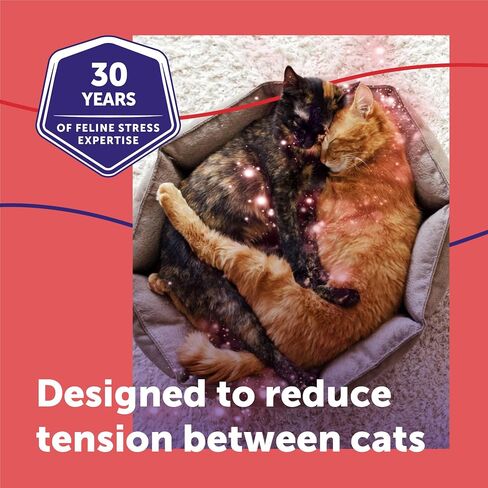 FELIWAY MultiCat Cat Calming Diffuser Kit and 1 Pack Refill – Helps Reduce Fighting, Tension and Aggression Between Cats Due to Stress – 30‑Day Cat Pheromone Plug in Diffuser for Multi‑Cat Homes in Saudi Arabia