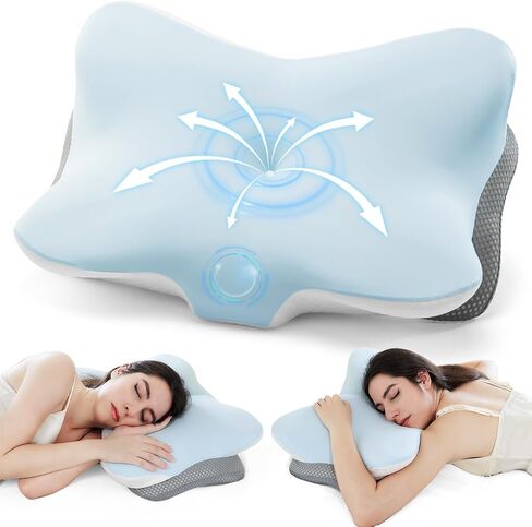 Ergonomic Memory Foam Cervical Pillow for Neck Pain Relief in Kuwait