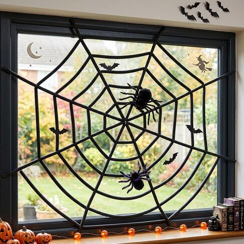 moonoom 50ft Black Halloween Foam Noodle, 5/8 Inch EPE Foam Tubes for Crafts, Versatile Foam Rope Roll for Halloween Holiday DIY Arts and Crafts Supplies Window Spider Web Decoration in Saudi Arabia