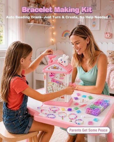Aywewii Bracelet Making Kit, 800+PCS Beads DIY Jewelry Gift for Girls 6-12 in Saudi Arabia