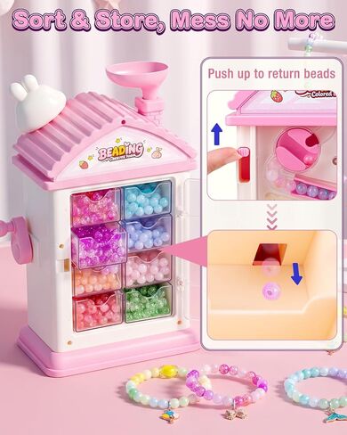Aywewii Bracelet Making Kit, 800+PCS Beads DIY Jewelry Gift for Girls 6-12 in Saudi Arabia